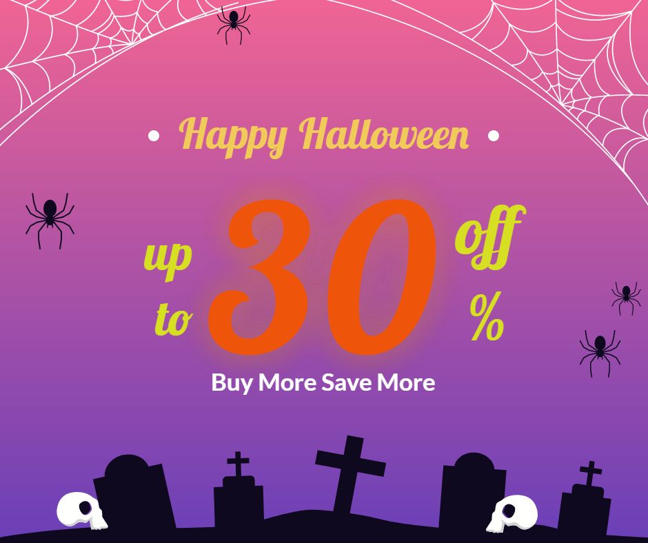 Halloween Sale up to 30% Off
